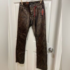 NWT.Liverpool Dark Brown Jeans Snake Print